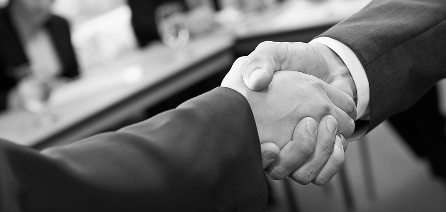 Shaking hands